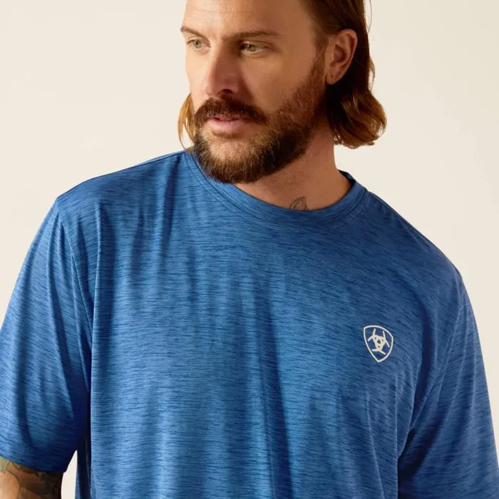 Men TShirts and Polos Ariat Charger Ariat Spirited TShirt Monaco Blue Men TShirts and Polos Ariat Charger Ariat Spirited TShirt Monaco Blue