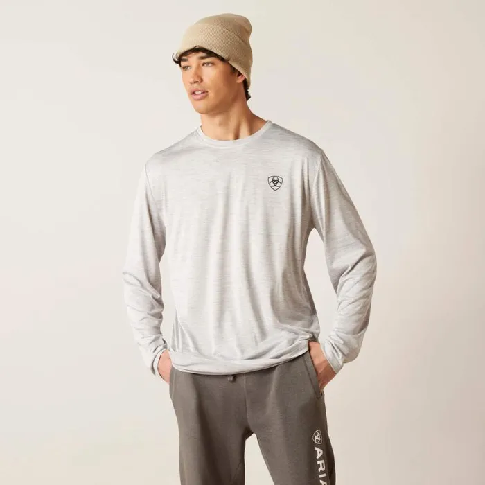 Men TShirts and Polos Ariat Charger Camo Corps TShirt Lt Grey Heather Men TShirts and Polos Ariat Charger Camo Corps TShirt Lt Grey Heather