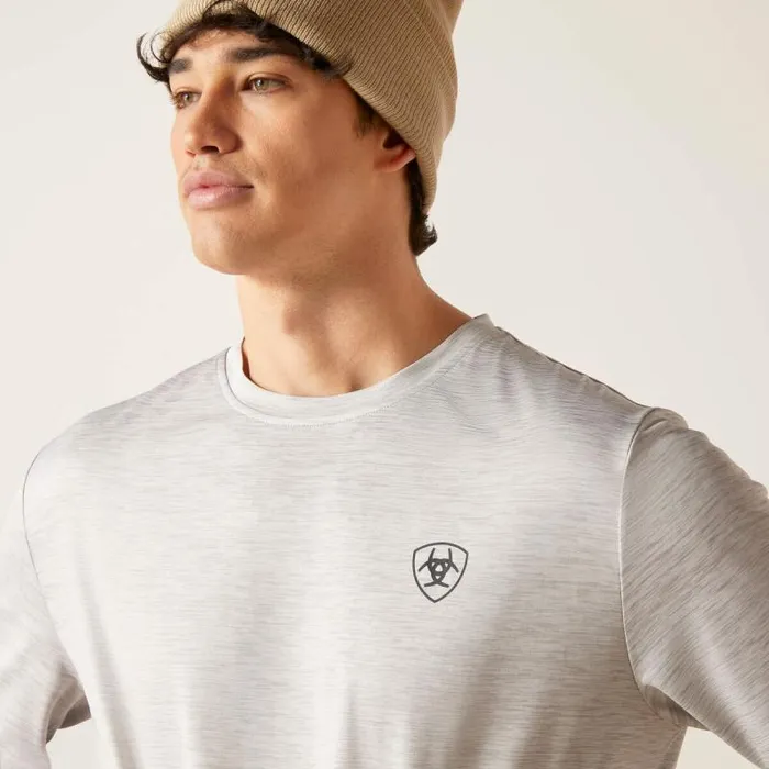 Men TShirts and Polos Ariat Charger Camo Corps TShirt Lt Grey Heather Men TShirts and Polos Ariat Charger Camo Corps TShirt Lt Grey Heather