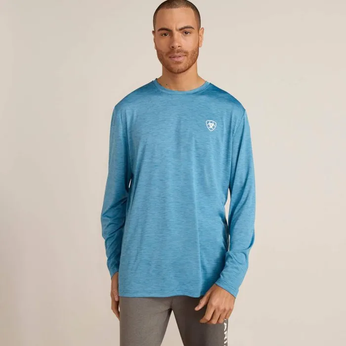 Men TShirts and Polos Ariat Charger Faded TShirt Seaport Heather Men TShirts and Polos Ariat Charger Faded TShirt Seaport Heather