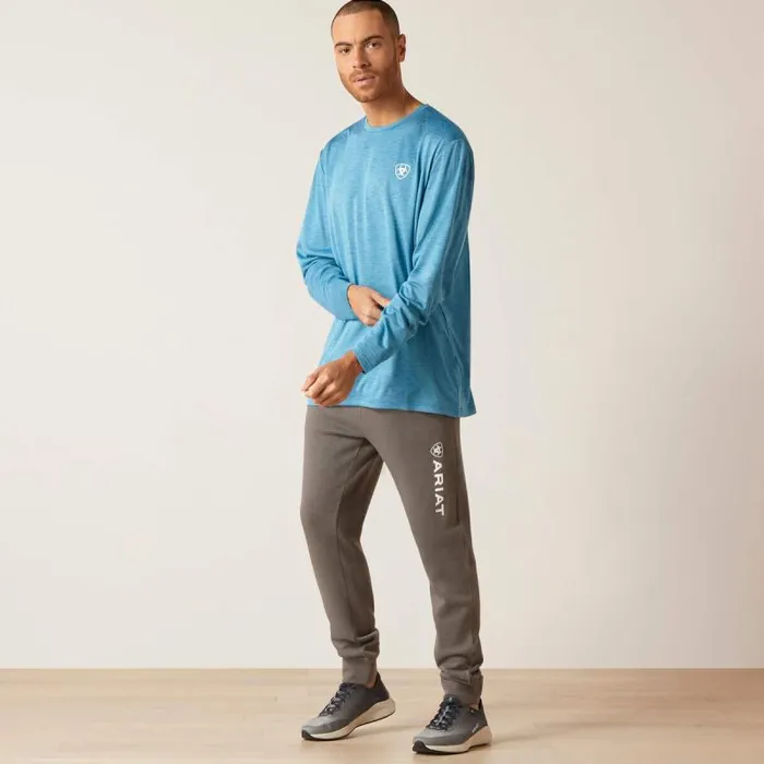 Men TShirts and Polos Ariat Charger Faded TShirt Seaport Heather Men TShirts and Polos Ariat Charger Faded TShirt Seaport Heather