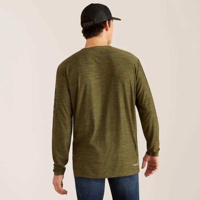 Men TShirts and Polos Ariat Charger Logo TShirt Brine Olive Men TShirts and Polos Ariat Charger Logo TShirt Brine Olive