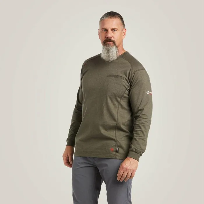 Men TShirts and Polos Ariat FR Air Rig Life Graphic TShirt Sage Heather Men TShirts and Polos Ariat FR Air Rig Life Graphic TShirt Sage Heather