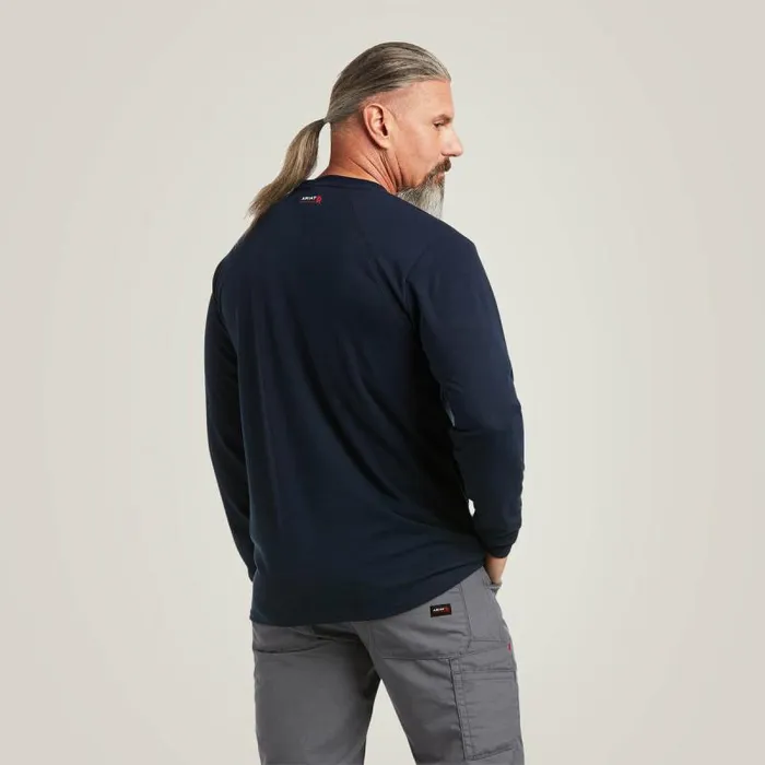 Men TShirts and Polos Ariat FR Max Protect Inherent TShirt Navy Men TShirts and Polos Ariat FR Max Protect Inherent TShirt Navy