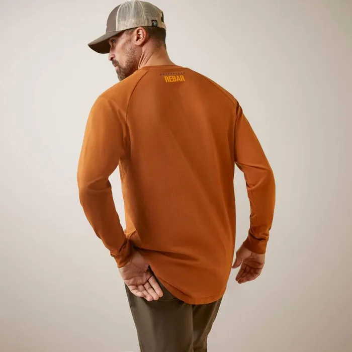 Men TShirts and Polos Ariat Rebar Cotton Strong Block TShirt Carmel Cafe Men TShirts and Polos Ariat Rebar Cotton Strong Block TShirt Carmel Cafe