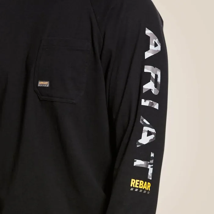 Men TShirts and Polos Ariat Rebar Cotton Strong Graphic Black Men TShirts and Polos Ariat Rebar Cotton Strong Graphic Black