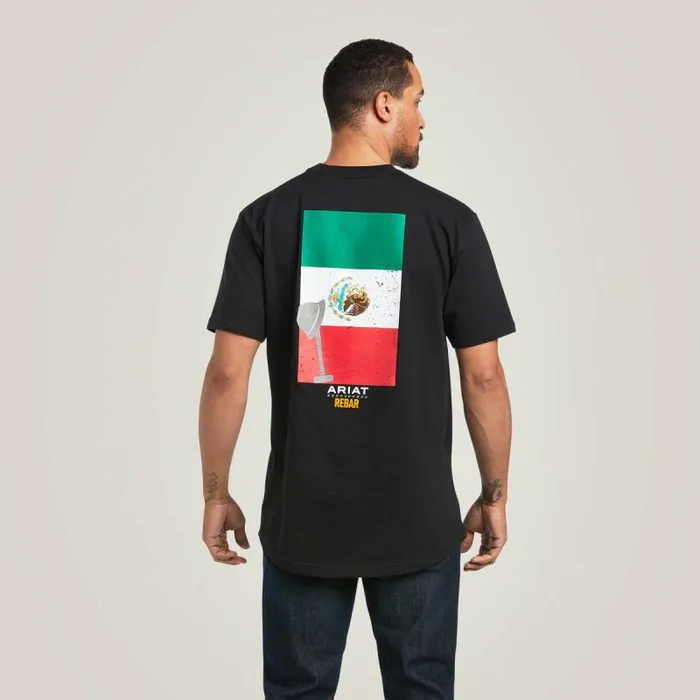 Men TShirts and Polos Ariat Rebar Cotton Strong Mexican Pride Graphic TShirt Black Men TShirts and Polos Ariat Rebar Cotton Strong Mexican Pride Graphic TShirt Black