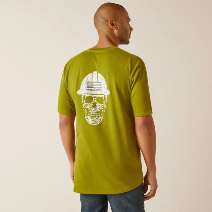 Men TShirts and Polos Ariat Rebar Cotton Strong Roughneck Graphic TShirt Going Green