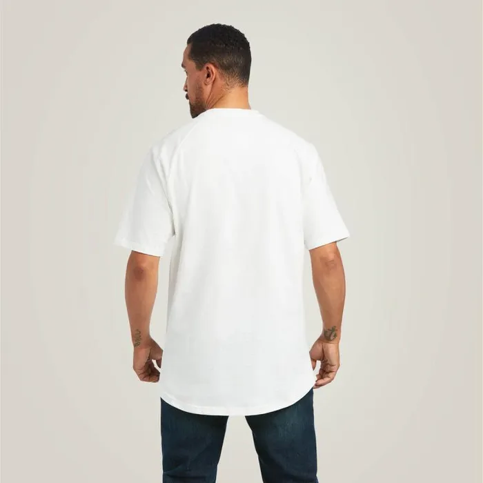 Men TShirts and Polos Ariat Rebar Cotton Strong TShirt White Men TShirts and Polos Ariat Rebar Cotton Strong TShirt White