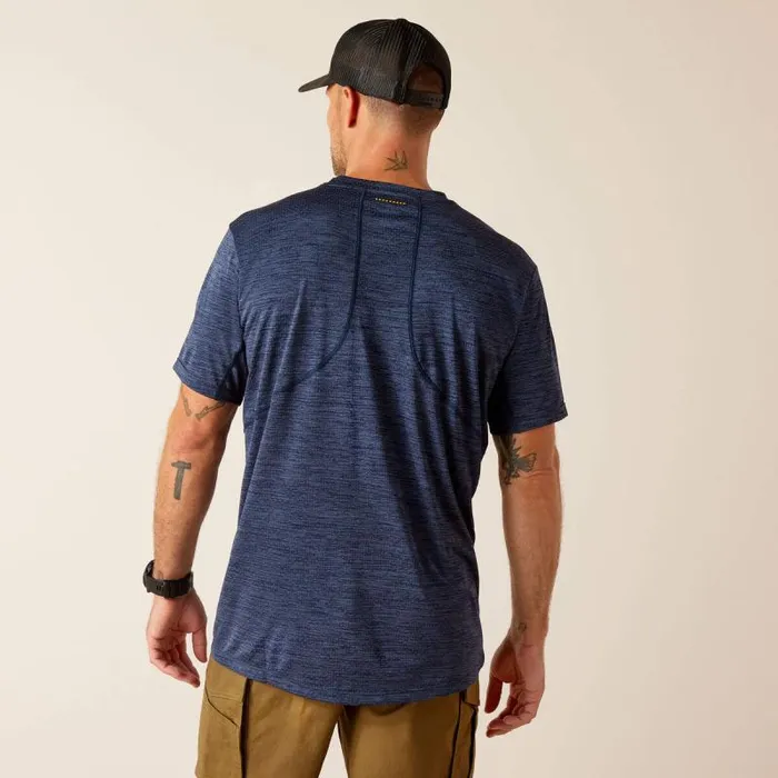 Men TShirts and Polos Ariat Rebar Evolution Athletic Fit TShirt Navy Men TShirts and Polos Ariat Rebar Evolution Athletic Fit TShirt Navy