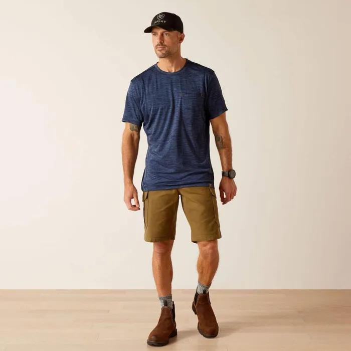 Men TShirts and Polos Ariat Rebar Evolution Athletic Fit TShirt Navy Men TShirts and Polos Ariat Rebar Evolution Athletic Fit TShirt Navy