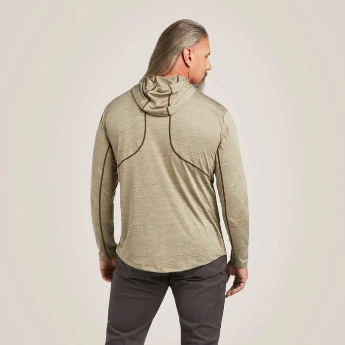 Men TShirts and Polos Ariat Rebar Evolution Hooded Sun Shirt Brindle Men TShirts and Polos Ariat Rebar Evolution Hooded Sun Shirt Brindle