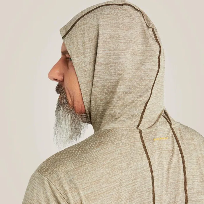 Men TShirts and Polos Ariat Rebar Evolution Hooded Sun Shirt Brindle Men TShirts and Polos Ariat Rebar Evolution Hooded Sun Shirt Brindle