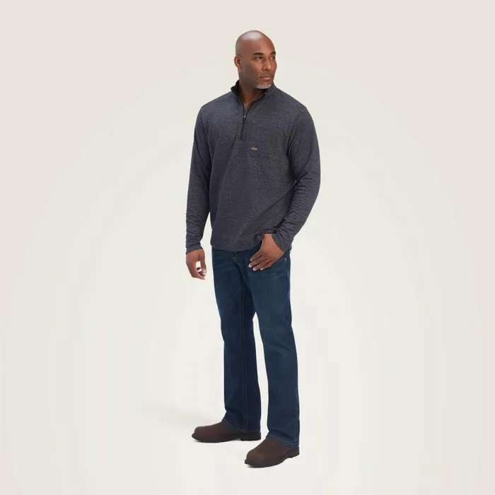 Men TShirts and Polos Ariat Rebar Foundation 14 Zip Shirt Charcoal Heather Men TShirts and Polos Ariat Rebar Foundation 14 Zip Shirt Charcoal Heather