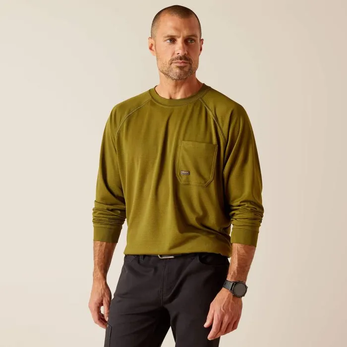 Men TShirts and Polos Ariat Rebar Heat Fighter Jolly Wrencher Lichen
