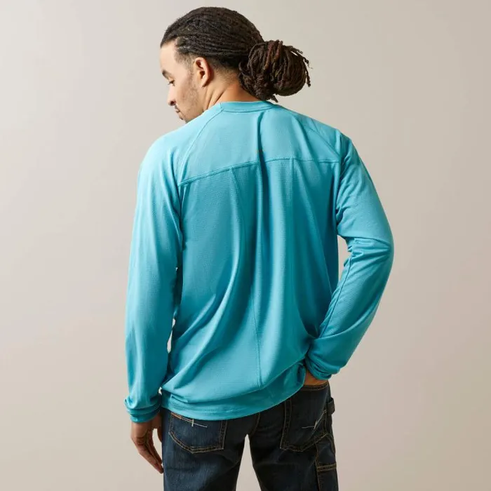 Men TShirts and Polos Ariat Rebar Heat Fighter TShirt Maui Blue Men TShirts and Polos Ariat Rebar Heat Fighter TShirt Maui Blue