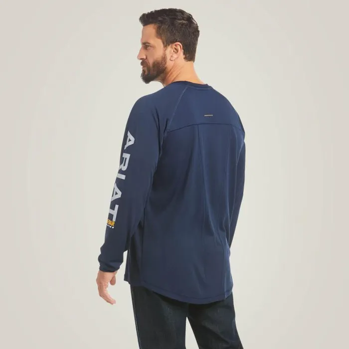 Men TShirts and Polos Ariat Rebar Heat Fighter TShirt Navy Men TShirts and Polos Ariat Rebar Heat Fighter TShirt Navy