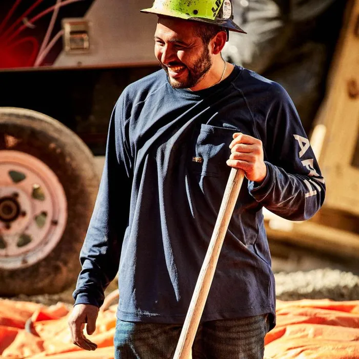 Men TShirts and Polos Ariat Rebar Heat Fighter TShirt Navy Men TShirts and Polos Ariat Rebar Heat Fighter TShirt Navy