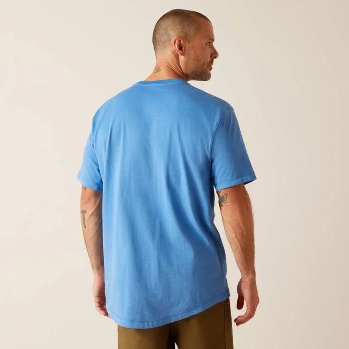 Men TShirts and Polos Ariat Rebar Workman 360 AirFlow Campanula Heather Men TShirts and Polos Ariat Rebar Workman 360 AirFlow Campanula Heather