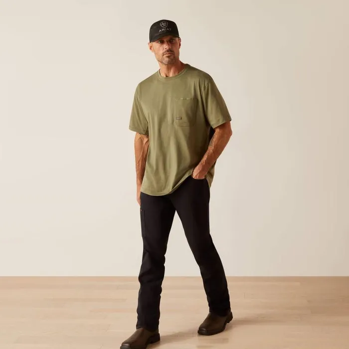 Men TShirts and Polos Ariat Rebar Workman American Scream Sage Heather Men TShirts and Polos Ariat Rebar Workman American Scream Sage Heather
