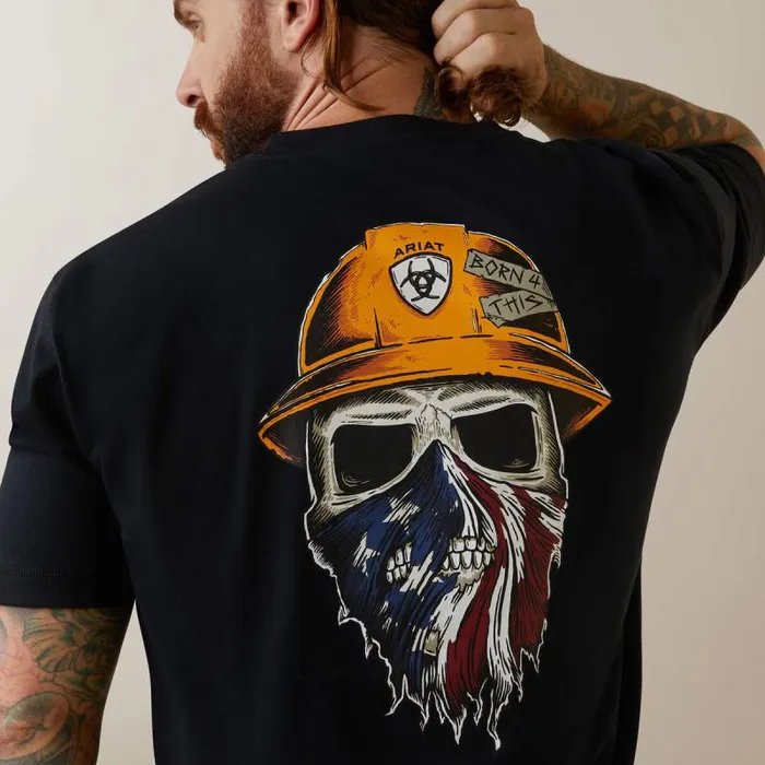 Men TShirts and Polos Ariat Rebar Workman Born For This TShirt Black Men TShirts and Polos Ariat Rebar Workman Born For This TShirt Black