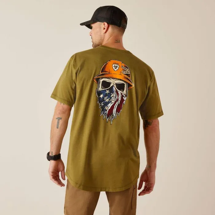 Men TShirts and Polos Ariat Rebar Workman Born For This TShirt Lichen Heather Men TShirts and Polos Ariat Rebar Workman Born For This TShirt Lichen Heather