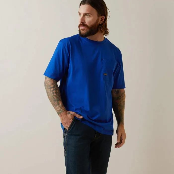 Men TShirts and Polos Ariat Rebar Workman Born For This TShirt Royal Blue Heather Men TShirts and Polos Ariat Rebar Workman Born For This TShirt Royal Blue Heather
