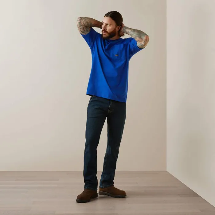 Men TShirts and Polos Ariat Rebar Workman Born For This TShirt Royal Blue Heather Men TShirts and Polos Ariat Rebar Workman Born For This TShirt Royal Blue Heather