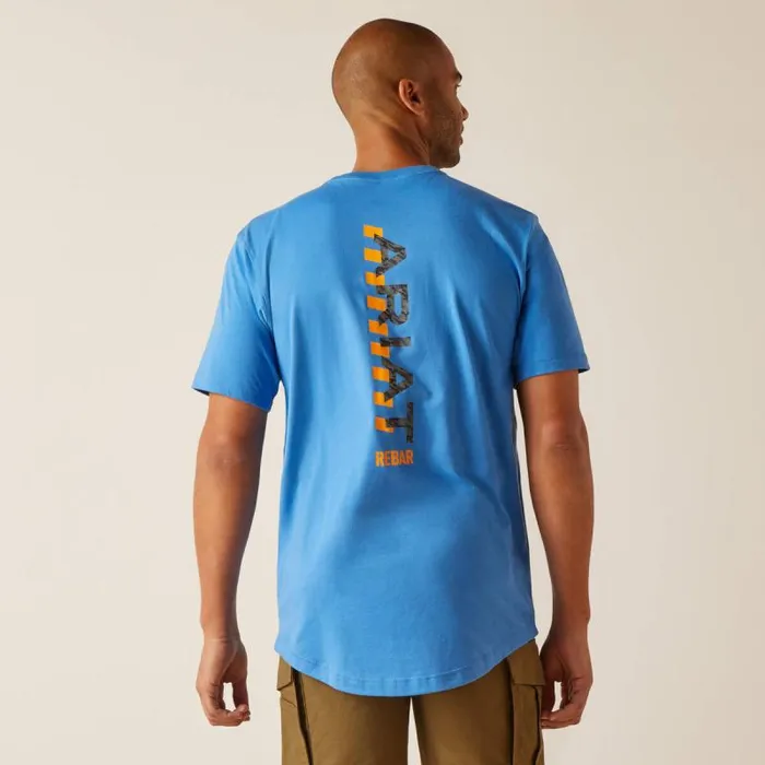 Men TShirts and Polos Ariat Rebar Workman Logo TShirt Campanulagrey Camo Men TShirts and Polos Ariat Rebar Workman Logo TShirt Campanulagrey Camo