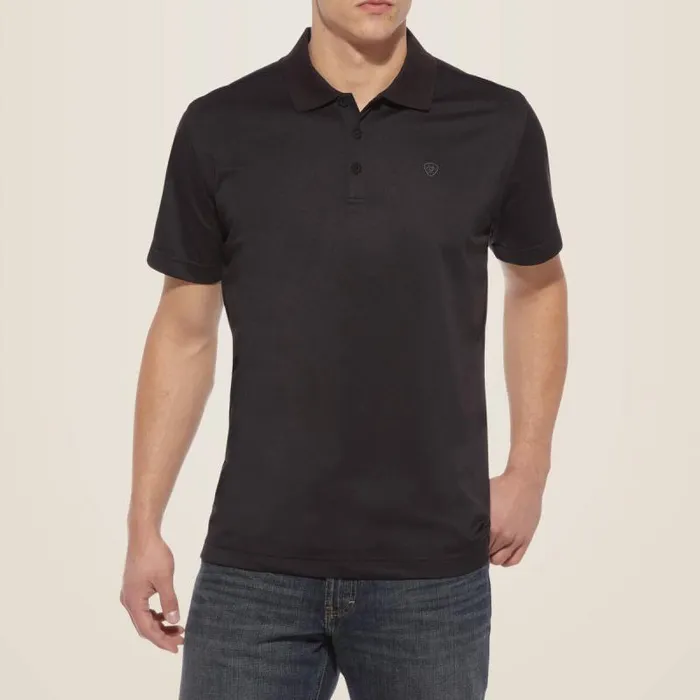 Men TShirts and Polos Ariat TEK Polo Black