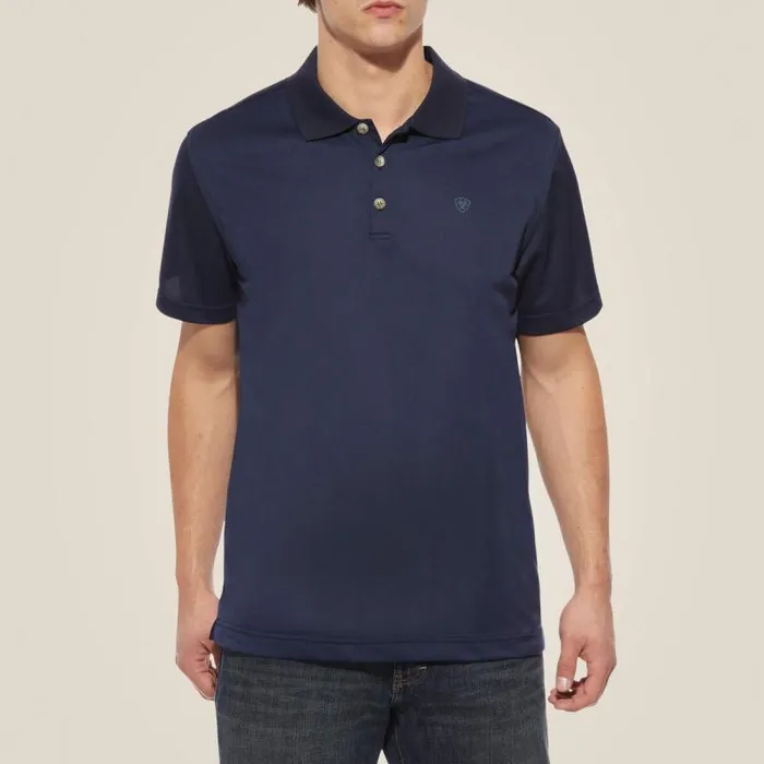 Men TShirts and Polos Ariat TEK Polo Navy