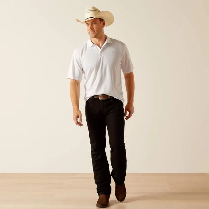 Men TShirts and Polos Ariat TEK Polo White Men TShirts and Polos Ariat TEK Polo White