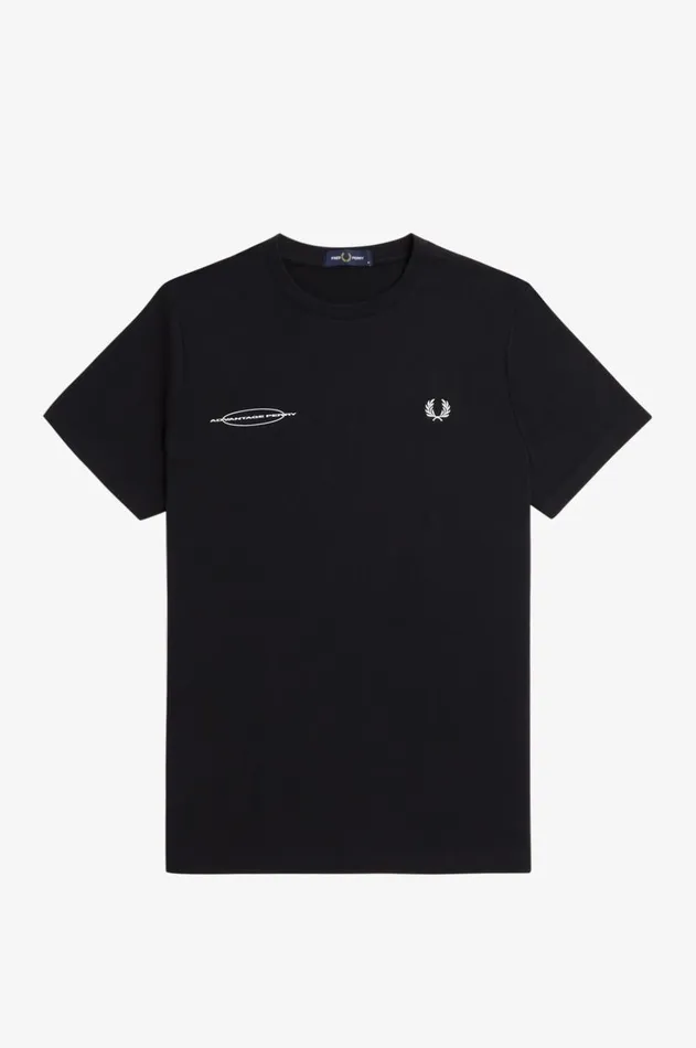 Men TShirts Fred Perry Advantage Perry TShirt Black