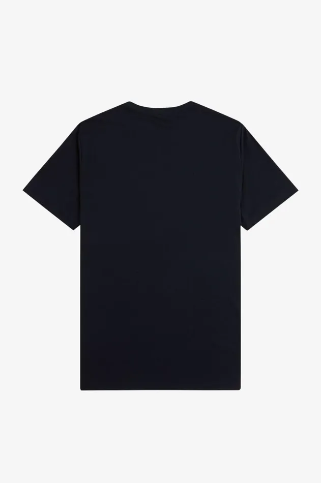 Men TShirts Fred Perry Crew Neck TShirt Navycarrington Brick