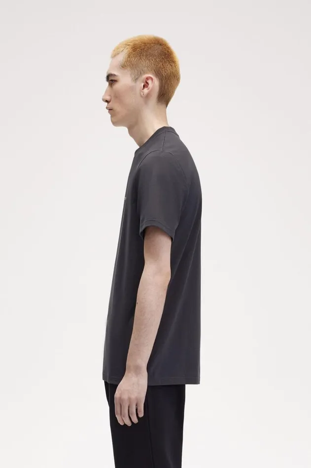 Men TShirts Fred Perry Embroidered TShirt Anchor Grey