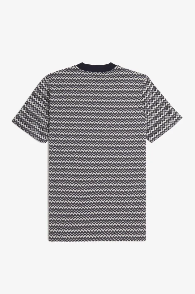 Men TShirts Fred Perry Jacquard TShirt Navy