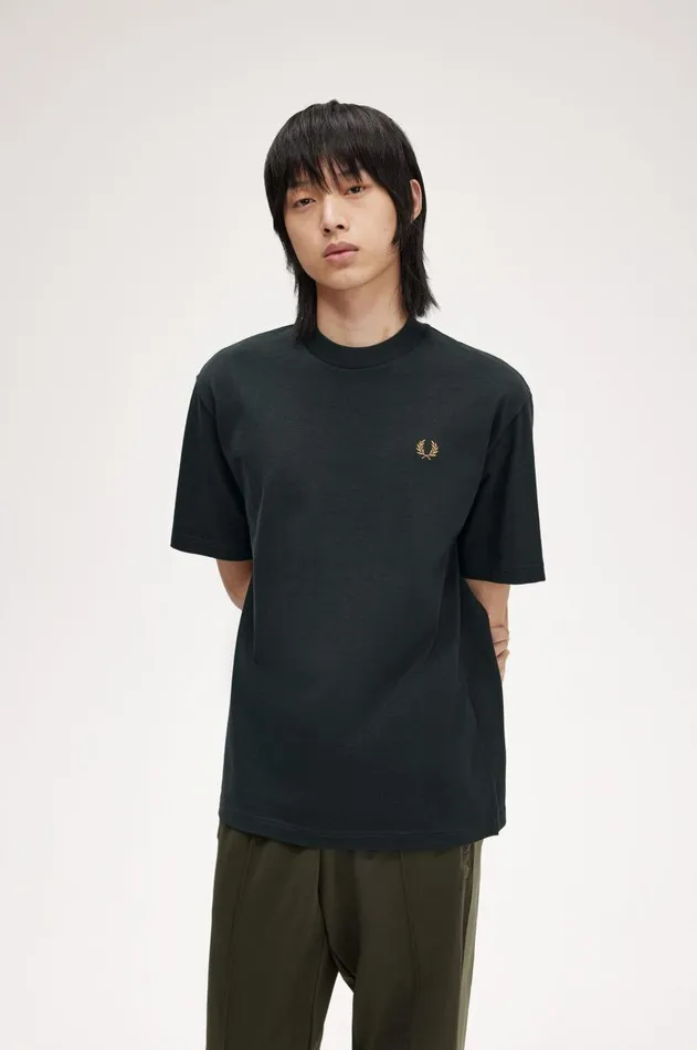 Men TShirts Fred Perry Relaxed TShirt Night Green