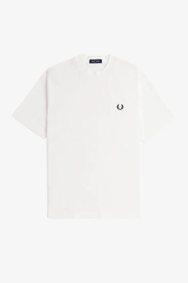 Men TShirts Fred Perry Relaxed Towelling TShirt Snow White