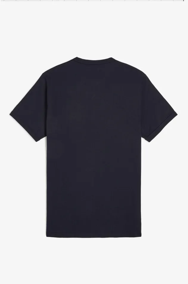 Men TShirts Fred Perry Ringer TShirt Navy