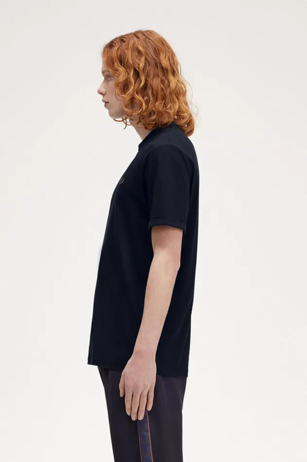 Men TShirts Fred Perry Ringer TShirt Navycarrington Brick