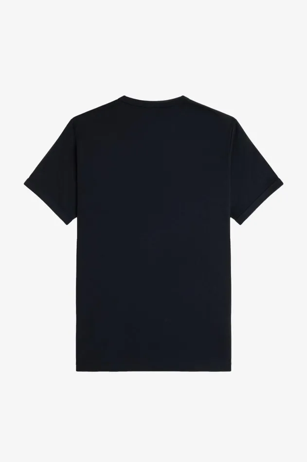 Men TShirts Fred Perry Ringer TShirt Navycarrington Brick