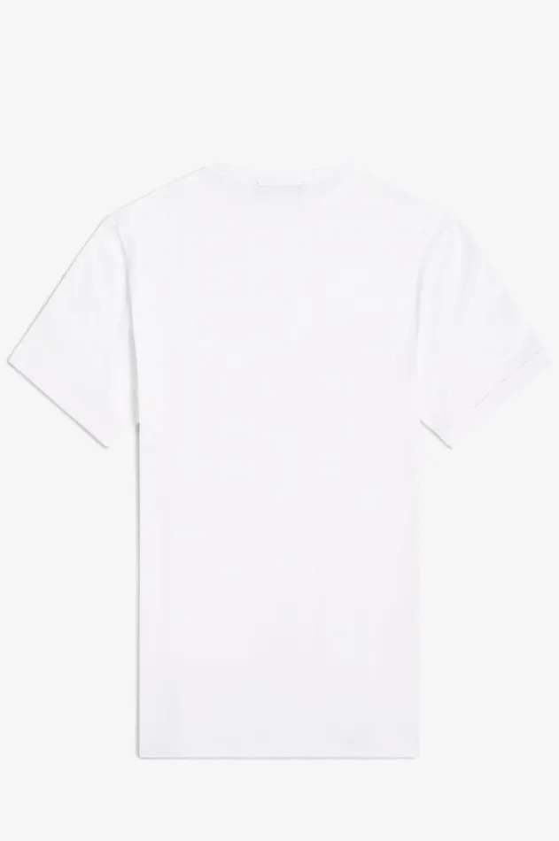 Men TShirts Fred Perry Ringer TShirt White