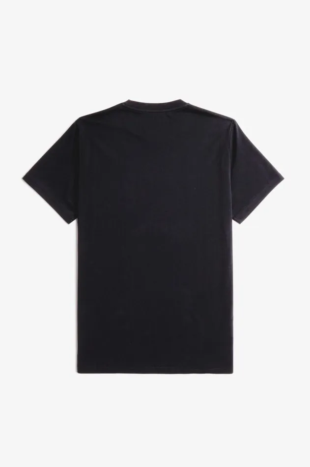 Men TShirts Fred Perry Split Graphic TShirt Black