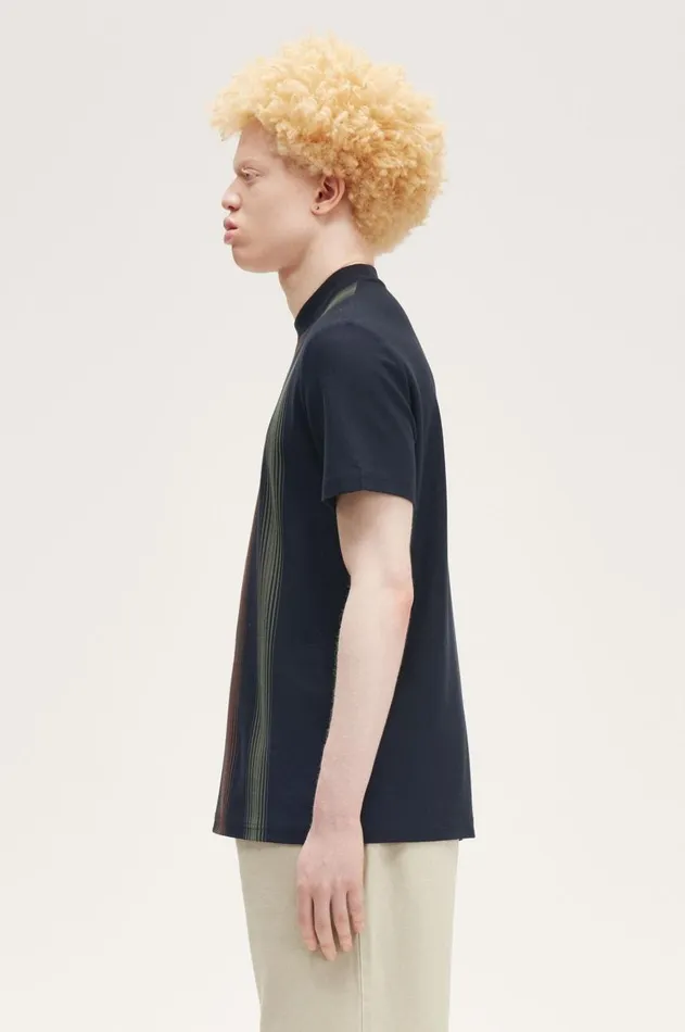 Men TShirts Fred Perry Stripe TShirt Navy