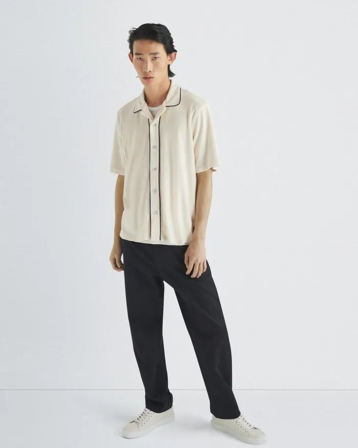 Men TShirts Rag 038 Bone Avery Toweling Shirt Ivory