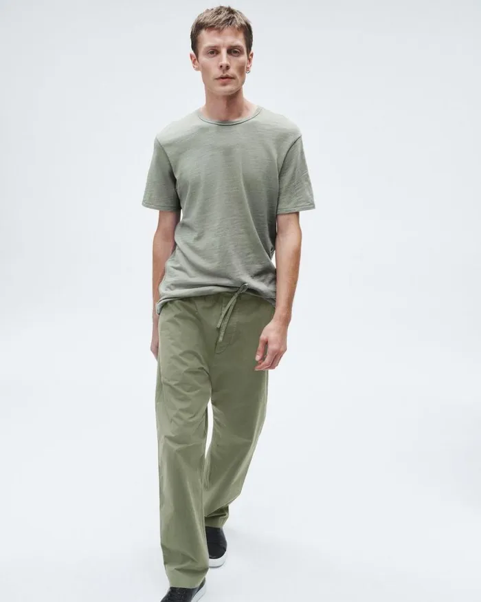 Men TShirts Rag 038 Bone Classic Flame Tee Dark Mint