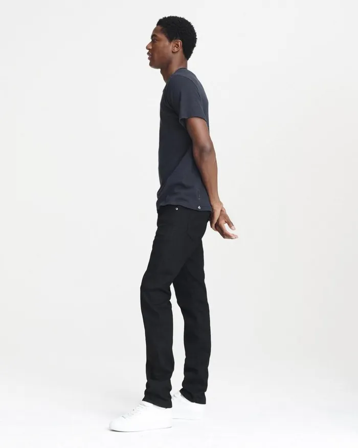 Men TShirts Rag 038 Bone Classic Flame Tee Deep Navy