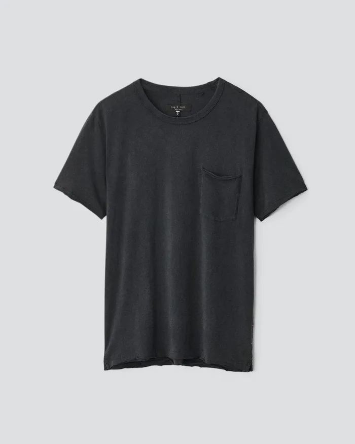 Men TShirts Rag 038 Bone Miles Principal Jersey Tee Dark Grey