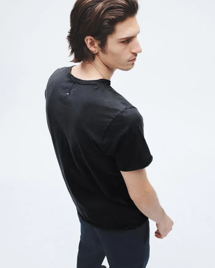 Men TShirts Rag 038 Bone Miles Principal Jersey Tee Dark Grey