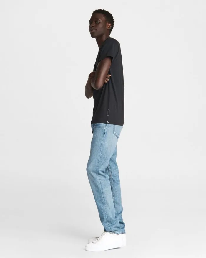 Men TShirts Rag 038 Bone Pratt Principal Short Sleeve Tee Black